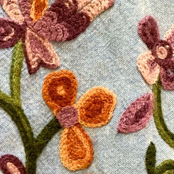 Floral Embroidered Bomber Jacket Size Small - Picture 11 of 11